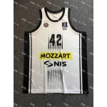 42 William Mosley Partizan Belgrade Bianco 2023-24 Basketball Maglia Uomo