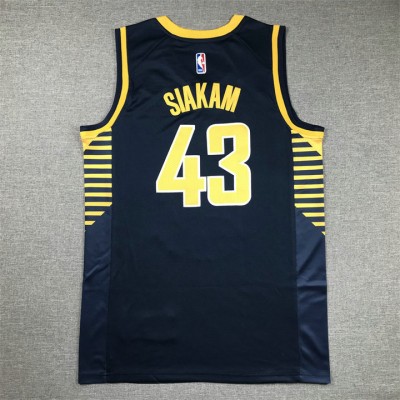 Maglia #43 Siakam Indiana Pacers Blu Ricamato