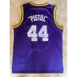 Maglia NBA 44 Pete Maravich PISTOL Jazz 1974-75 Viola