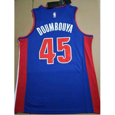 Maglia #45 Doumbouya Pistons Blu