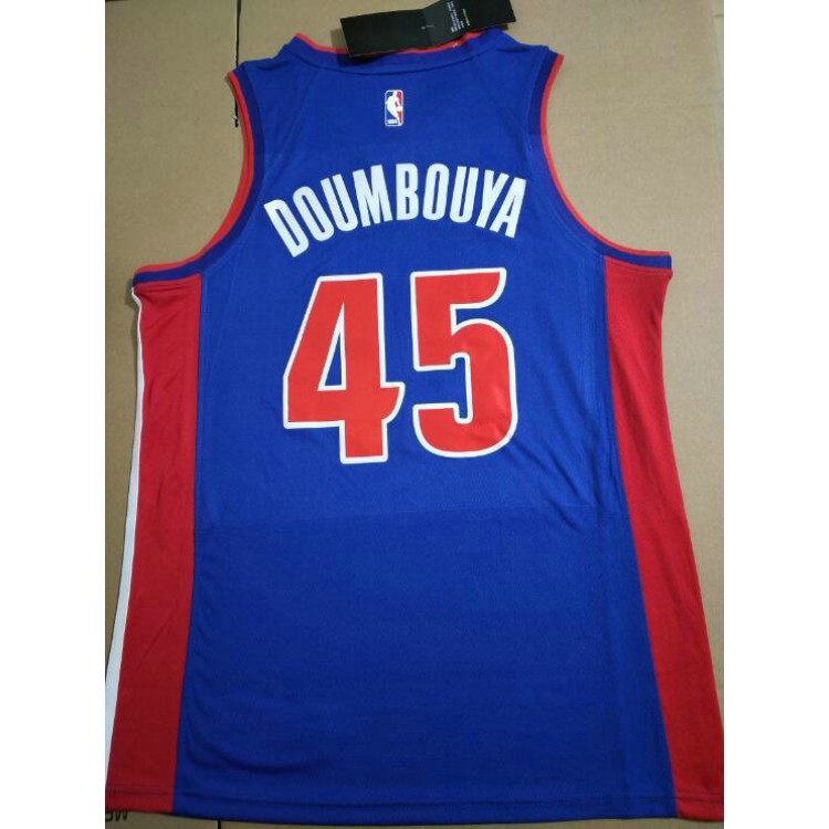 Maglia #45 Doumbouya Pistons Blu