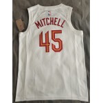 Maglia #45 Mitchell Cavaliers 22-23 Bianco con sponor logo