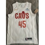 Maglia #45 Mitchell Cavaliers 22-23 Bianco con sponor logo