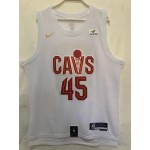 Maglia #45 Mitchell Cavaliers 22-23 Bianco Ricamato