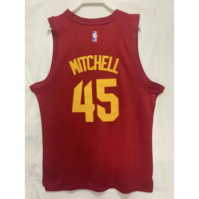 Maglia #45 Mitchell Cavaliers 22-23 Rosso Ricamato