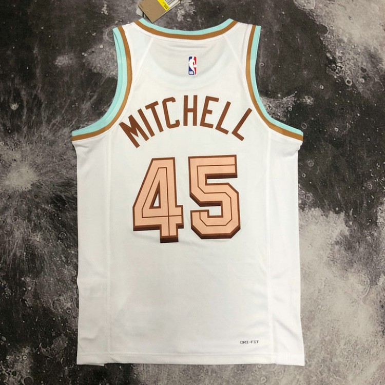 Maglia #45 Mitchell Cavaliers 22-23 city Bianco