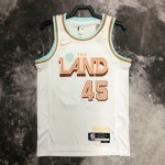 Maglia #45 Mitchell Cavaliers 22-23 city Bianco