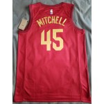 Maglia #45 Mitchell Cleveland Cavaliers 22-23 Rosso Stampato