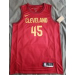 Maglia #45 Mitchell Cleveland Cavaliers 22-23 Rosso Stampato