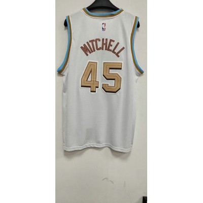 Maglia #45 Mitchell Cleveland Cavaliers 22-23 city Bianco Ricamato