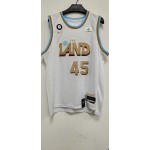 Maglia #45 Mitchell Cleveland Cavaliers 22-23 city Bianco Ricamato