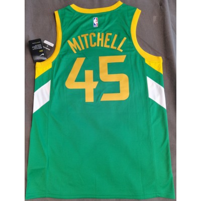 Maglia NBA 45 Mitchell Jazz 20-21 earnedVerde