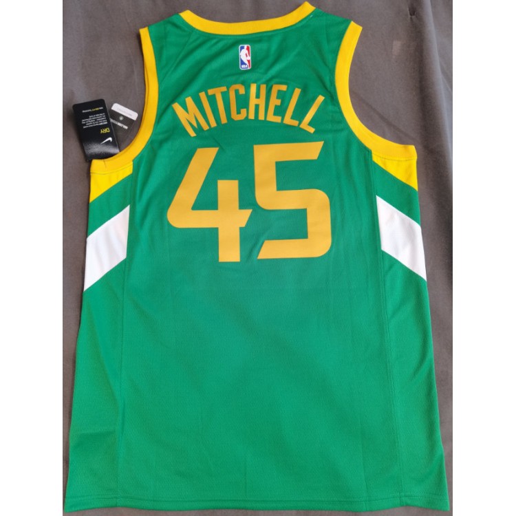 Maglia NBA 45 Mitchell Jazz 20-21 earnedVerde