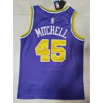 Maglia NBA 45 Mitchell Utah Jazz Viola