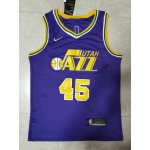 Maglia NBA 45 Mitchell Utah Jazz Viola