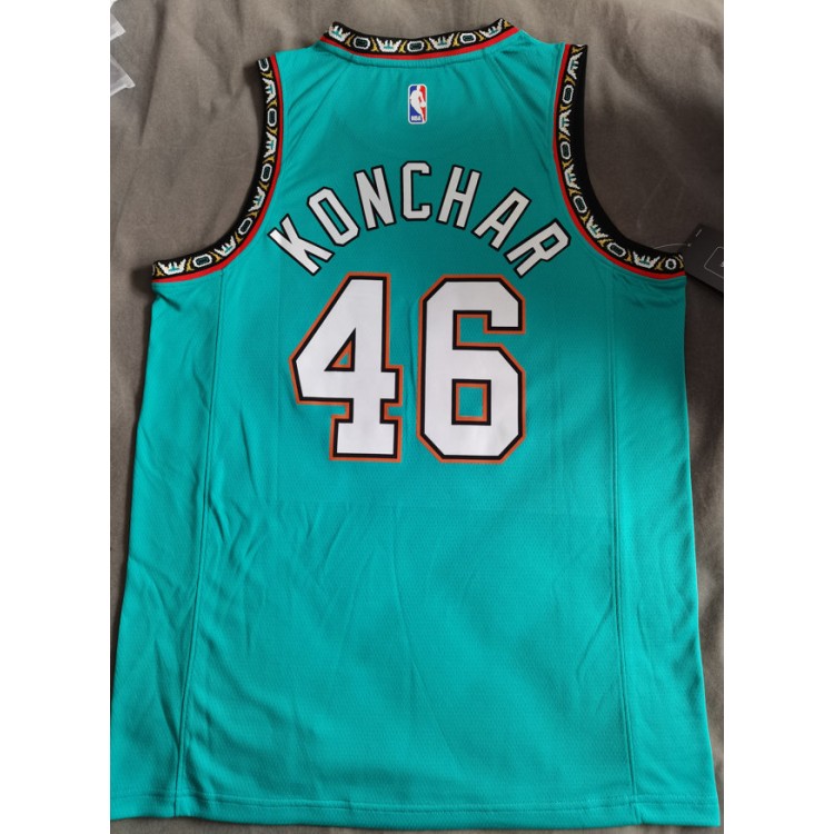 Maglia NBA 46 Konchar Grizzlies Verde Stampato