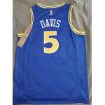 Maglia NBA 5 Davis Warriors 22-23 Retro Blu personnalis