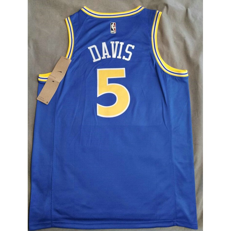 Maglia NBA 5 Davis Warriors 22-23 Retro Blu personnalis