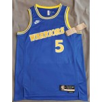 Maglia NBA 5 Davis Warriors 22-23 Retro Blu personnalis