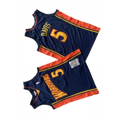 Maglia NBA 5 Davis Warriors Mitchell & Ness Blu