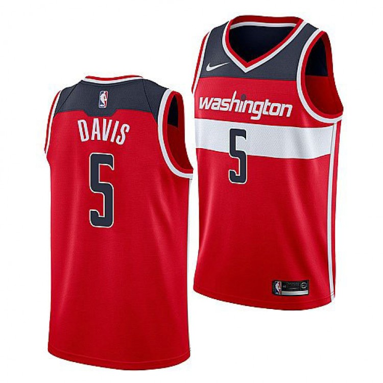 Maglia #5 Davis Washington Wizards Rosso