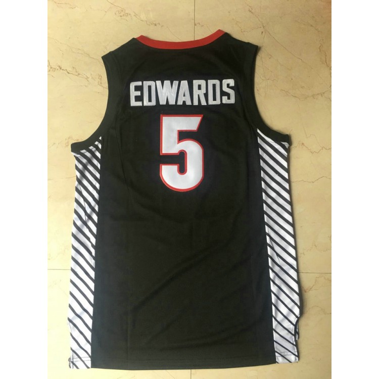 Maglia NBA 5 Edwards Georgia Nero