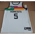 Maglia NBA 5 Edwards Timberwolves 22-23 city Stampato