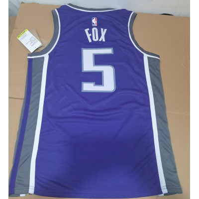 Maglia NBA 5 Fox Sacramento Kings 2022-23 Icon Viola