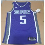 Maglia NBA 5 Fox Sacramento Kings 2022-23 Icon Viola