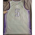 Maglia NBA 5 Fox Sacramento Kings 22-23 city Grigio con Toppe Stampato