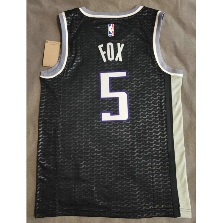 Maglia NBA 5 Fox Sacramento Kings Nero