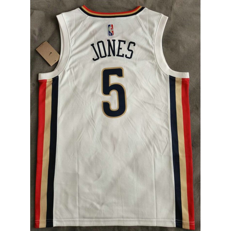 Maglia NBA 5 Jones New Orleans Pelicans 21-22 city Bianco