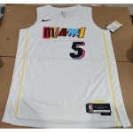 Maglia #5 Jovic Miami Heat 22-23 city Bianco Stampato