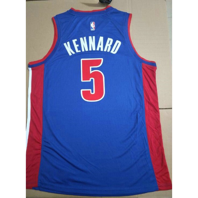 Maglia #5 Kennard Detroit Pistons Blu