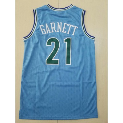 Maglia NBA 5 Kevin Garnett 1995-96 Timberwolves Mitchell & Ness Blu