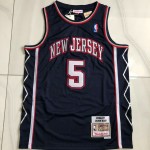 Maglia #5 Kidd New Jersey Nets 2006-07 Autentico Blu