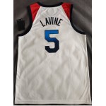 Maglia 5 Lavine 2020 Olympic USA Team Bianco