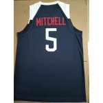 Maglia 5 Mitchell 2019 fiba Blu