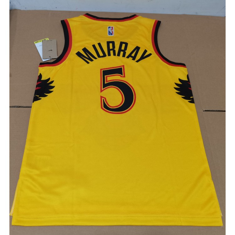 Maglia NBA 5 Murray Atlanta Hawks 2021-22 city Giallo