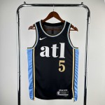 Maglia NBA 5 Murry Atlanta Hawks 23-24 city Nero Stampato