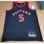 Maglia #5 Quickley Raptors 20-23 statement Nero