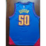 Maglia NBA 50 Gordon Nuggets 22-23 statement Blu Ricamato