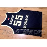 Maglia 55 Mike James Monaco Fedcom Basketball Nero Uomo