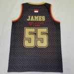 Maglia 55 Mike James Monaco Nero Basketball Uomo