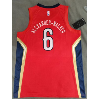 Maglia NBA 6 Alexander-walker Pelicans Rosso