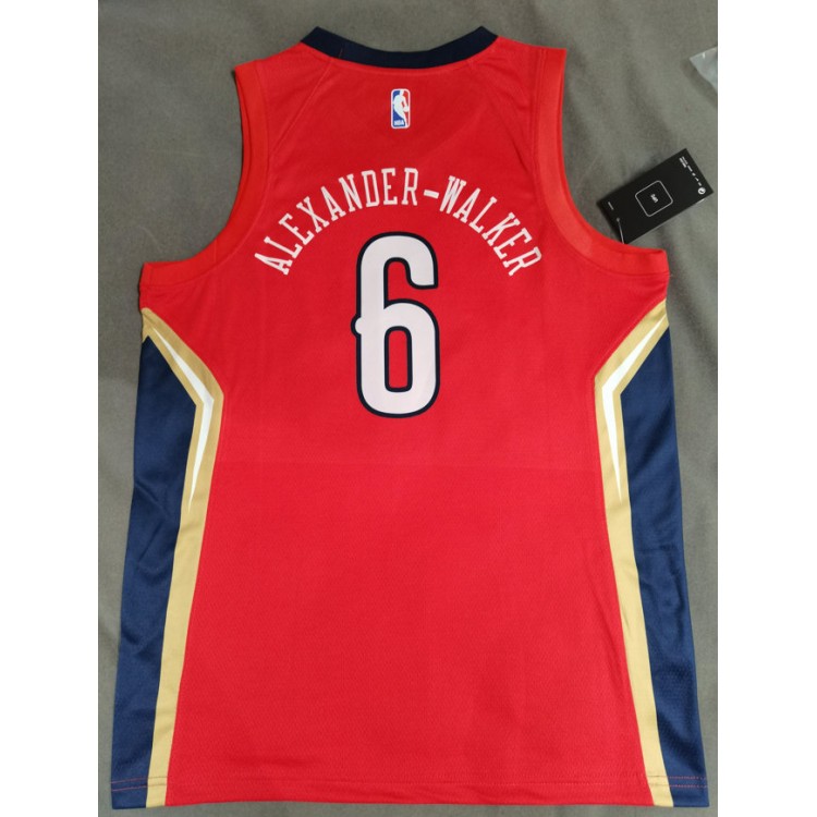 Maglia NBA 6 Alexander-walker Pelicans Rosso