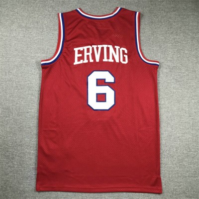 Maglia #6 Erving Philadelphia 76ers Mitchell & Ness Rosso