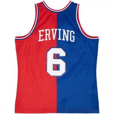 Maglia #6 Erving Philadelphia 76ers Mitchell & Ness splite