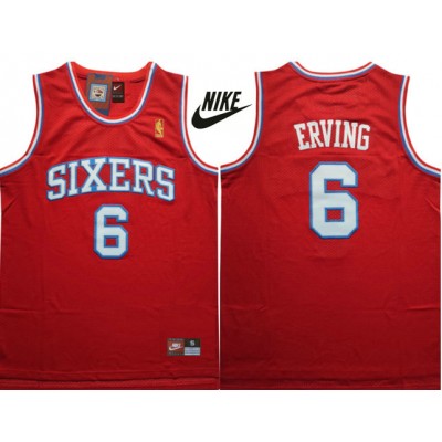 Maglia #6 Erving Philadelphia 76ers Rosso