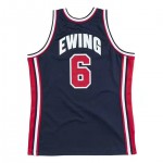 Maglia 6 Ewing 1992 USA Blu Navy Stampato